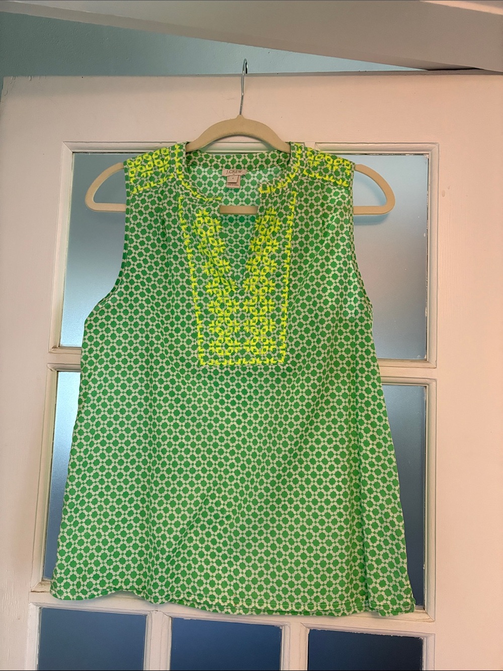 Cotton embroidered top